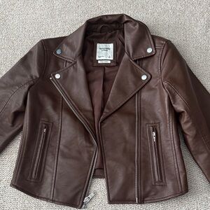 Abercrombie & Fitch Brown Leather Jacket